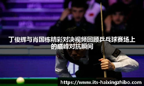 丁俊辉与肖国栋精彩对决视频回顾乒乓球赛场上的巅峰对抗瞬间
